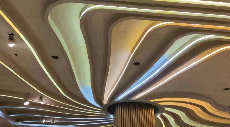 湖南懷化美美酒店定制GRG吊頂，飾紀上品經得起考驗