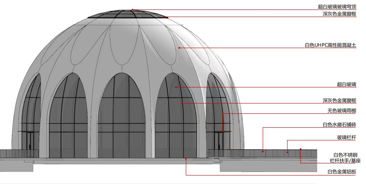 天津泰達(dá)時尚廣場UHPC幕墻板項目