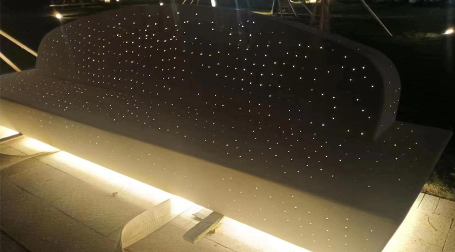 海南三亞鳳凰島UHPC透光坐凳樹池項(xiàng)目