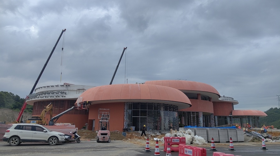 深圳西高速陶河服務區(qū)彩色GRC幕墻構件