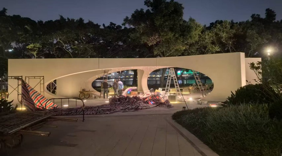 廣州南天名苑UHPC構件雕塑工程案例