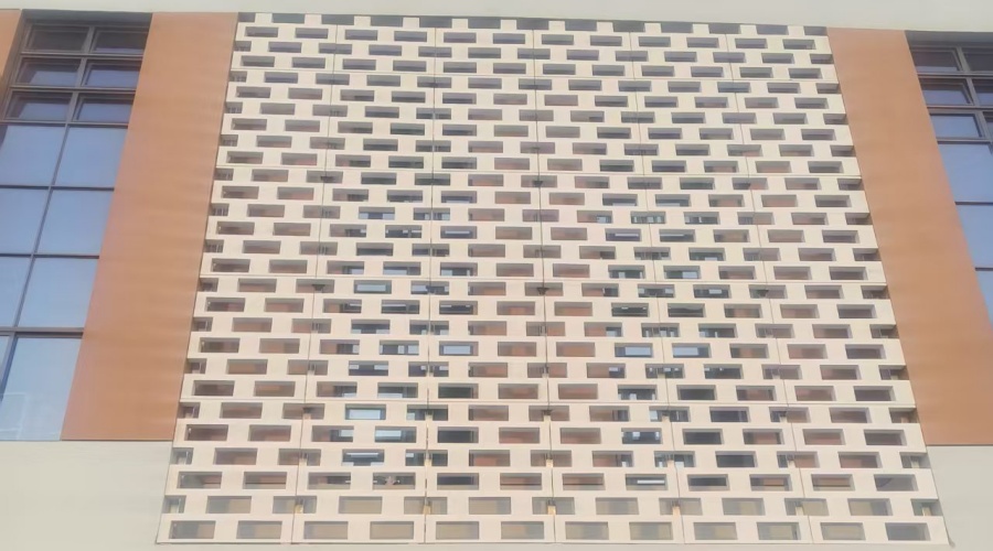 蚌埠體育館GRC鏤空幕墻板