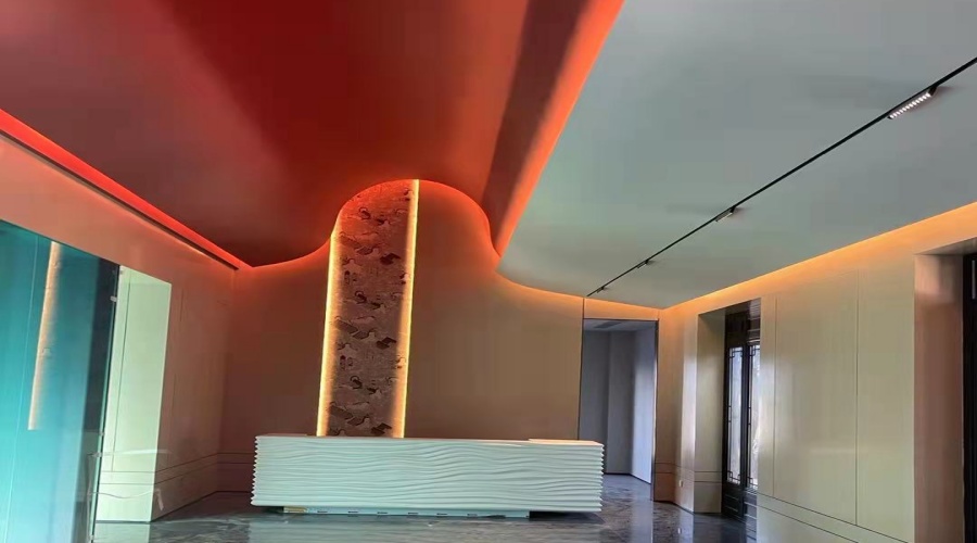 佛山藍城GRG吧臺GRG吊頂