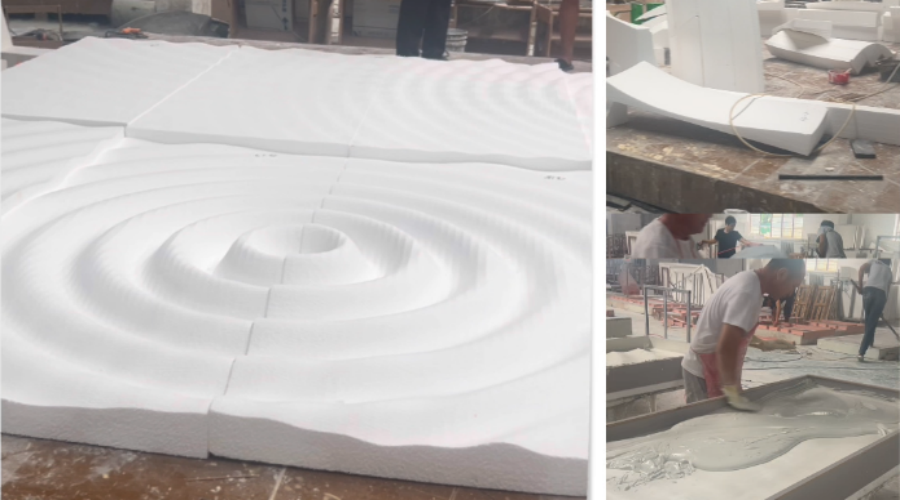 蘇州云璟酒店GRG波浪背景墻 蘇州云璟酒店GRG波浪背景墻